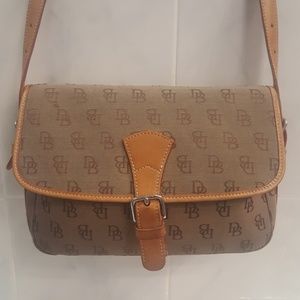 Dooney & Bourke Brown and Tan Shoulder Bag